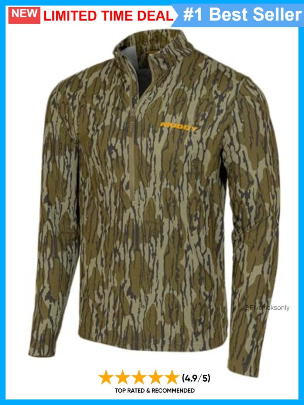 Men's Lightweight Quarter Zip Active Base Layer Shirt Stretch